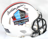 Anthony Munoz Autographed Cincinnati Bengals HOF Speed Mini Helmet- Prova *Black