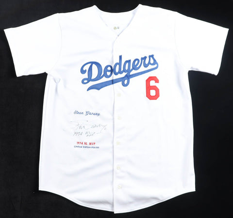 Steve Garvey Signed Los Angeles Dodgers LE Jersey Inscribed "74 NL MVP"/ Beckett