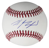 Rangers Wyatt Langford Signed Robert Manfred OML Baseball Fanatics #XP14102578