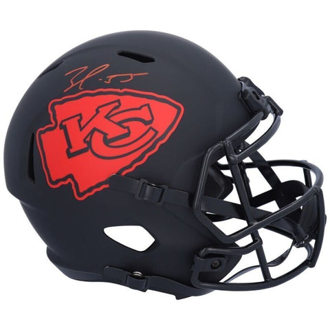 FRANK CLARK Autographed Chiefs Eclipse Full Size Speed Helmet FANATICS