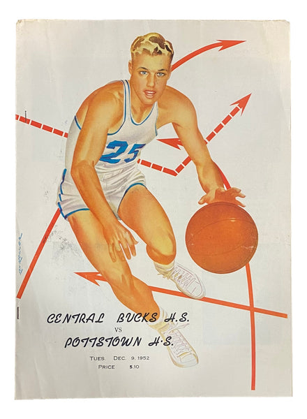 Central Bucks vs Pottstown High School Basketball Program December 9 1952