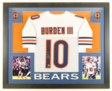 Luther Burden III Signed Chicago Bears 35x43 Framed Jersey /Beckett/Ex-Mizzou WR