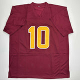Autographed/Signed Sam Leavitt Arizona State Maroon College Jersey Beckett COA