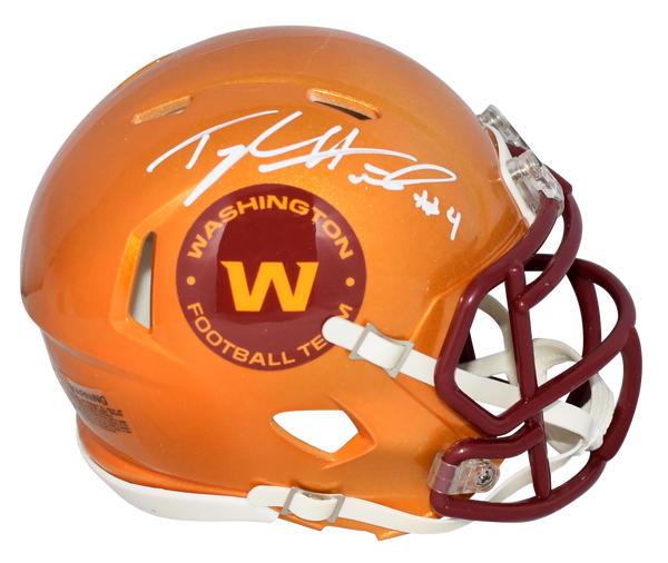 TAYLOR HEINICKE SIGNED WASHINGTON FOOTBALL TEAM FLASH SPEED MINI HELMET BECKETT