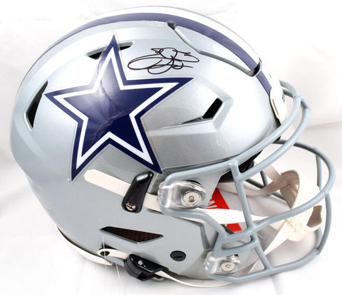 Emmitt Smith Signed Dallas Cowboys Full Size Speed Flex Helmet - Beckett W Holo