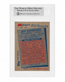 Jeff Burroughs Signed Rangers 1982 Topps Kmart Card #25 (Beckett - Sticker Auto)