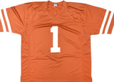 Colin Simmons Autographed Orange College Style Jersey - JSA