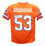 Randy Gradishar Autographed/Signed Pro Style Orange XL Jersey Beckett 40215