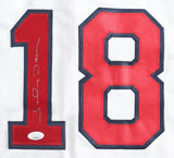 Johnny Damon Signed Boston Red Sox White Home Jersey (JSA) 2xWorld Series Champ
