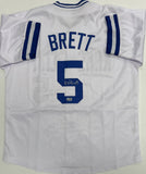 GEORGE BRETT - Kansas City Royals Signed Custom Replica White Jersey AUTO - BAS
