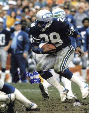 Curt Warner Autographed Signed 8x10 Photo Seattle Seahawks MCS Holo #63552
