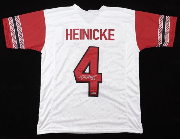 Taylor Heinicke Signed Washington Redskins Throwback Jersey (Beckett) Skins Q.B