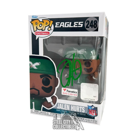 Jalen Hurts Autographed Philadelphia Eagles Funko Pop - Fanatics (Green Ink)