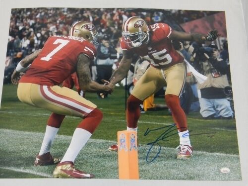 MICHAEL CRABTREE AUTOGRAPHED SIGNED SAN FRANCISCO 49ERS 16x20 PHOTO KAEPERNICK
