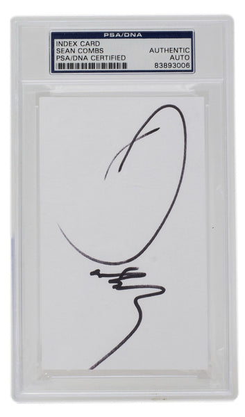 Sean Combs Puff Daddy Signature Cut PSA/DNA