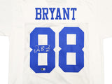 DALLAS COWBOYS DEZ BRYANT AUTOGRAPHED WHITE JERSEY BECKETT BAS WITNESS 230220