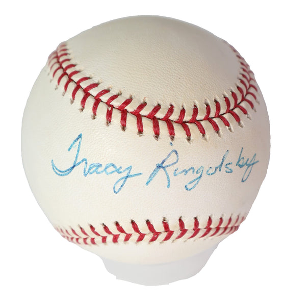 Tracy Ringolsby Autographed Official MLB Baseball -- Baseball HOF Writer JSA COA