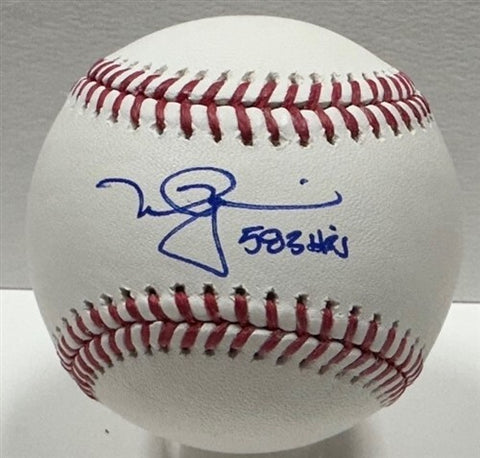 Athletics MARK MCGWIRE Signed Official MLB Baseball AUTO w/ "583 Hr's" - BAS