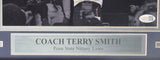 Terry Smith PSU Coach Autographed/Inscribed 8x10 Photo Framed Witness JSA 207845