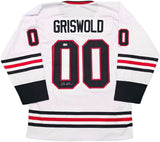 Chevy Chase Signed Lampoons Christmas Vacation White Griswold Jersey 2 BAS