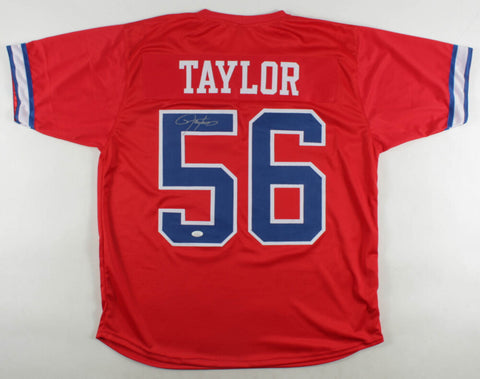 Lawrence Taylor Signed New York Giants Jersey (JSA COA) 2xSuper Bowl Champion LB