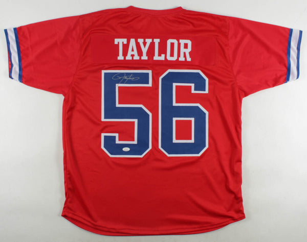 Lawrence Taylor Signed New York Giants Jersey (JSA COA) 2xSuper Bowl Champion LB