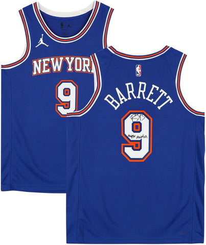 RJ Barrett Knicks Signed Jordan Brand 2020-21 Statement Swingman Jersey w/Insc