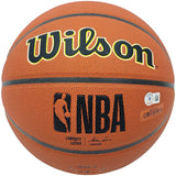 JOHN STOCKTON & KARL MALONE AUTOGRAPHED JAZZ LOGO BASKETBALL BECKETT 235782