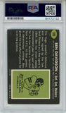 Ben Davidson Autographed 1969 Topps #128 Trading Card PSA Slab 43577