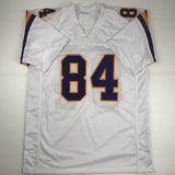 Autographed/Signed Randy Moss Minnesota White Football Jersey JSA COA