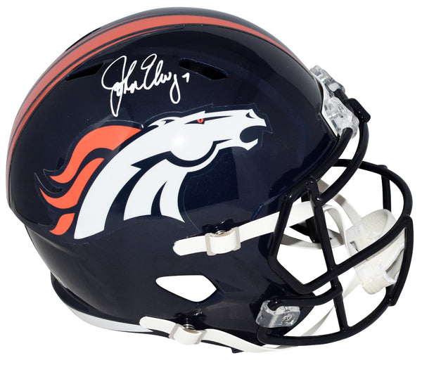 JOHN ELWAY AUTOGRAPHED DENVER BRONCOS FULL SIZE SPEED HELMET BECKETT