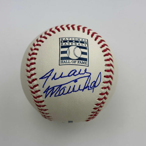 Autographed/Signed Juan Marichal HOF Hall of Fame Rawlings ROML Baseball JSA COA