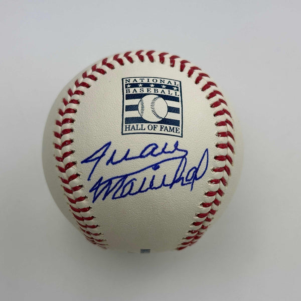 Autographed/Signed Juan Marichal HOF Hall of Fame Rawlings ROML Baseball JSA COA