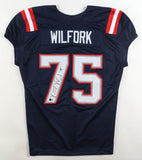 Vince Wilfork Signed New England Patriots Jersey (Beckett) 2xSuper Bowl Champ DT