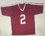 JOHNNY MANZIEL AUTOGRAPHED COLLEGE STYLE CUSTOM XL JERSEY w/ BECKETT QR