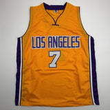 Autographed/Signed Lamar Odom Los Angeles Yellow Basketball Jersey JSA COA