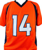 Courtland Sutton Autographed Orange Pro Style Jersey- Beckett W Hologram *4