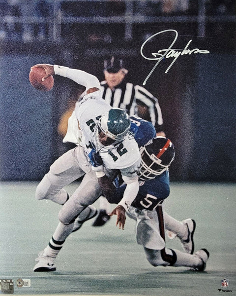 Lawrence Taylor Autographed New York Giants 16x20 Photo Beckett Witnessed