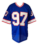 Cornelius Bennett Buffalo Signed Blue Football Jersey JSA