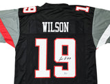 TEXAS TECH TYREE WILSON AUTOGRAPHED SIGNED BLACK JERSEY BECKETT WITNESS 215903