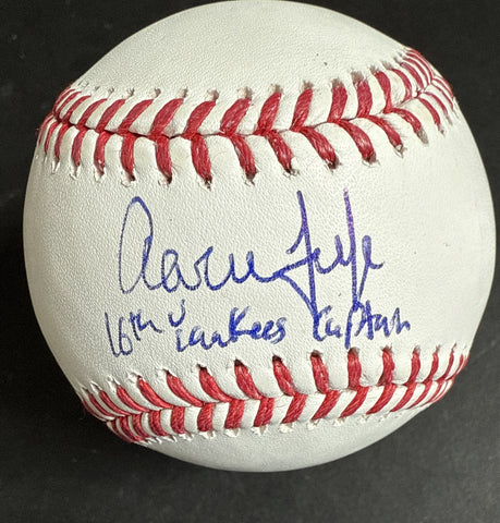 Aaron Judge Signed MLB Baseball 16th Yankees Captain Auto Mint MVP Fanatics Coa