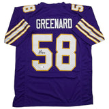 Autographed/Signed Jonathan Greenard Minnesota Purple Retro Jersey Beckett COA