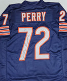 Chicago Bears SB Champ WILLIAM PERRY Signed Custom Replica Navy Jersey - BAS