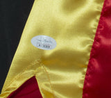 Thomas Hitman Hearns Signed Framed Custom Red/Gold Boxing Trunks JSA ITP