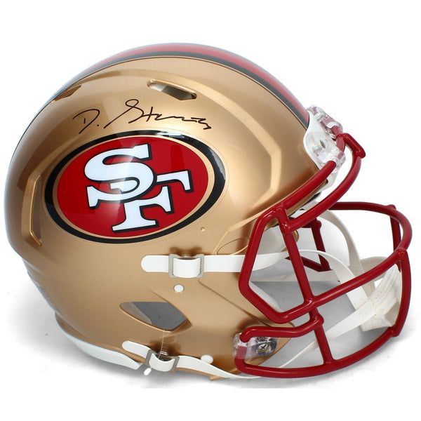 De'Zuan Stribling Autographed 49ers 1996-08 Throwback Authentic Helmet Beckett