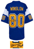 Kellen Winslow Signed Dark Blue T/B Custom Football Jersey w/HOF'95 - (SS COA)
