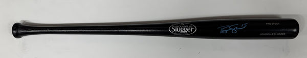 Brewers BEN SHEETS Signed Louisville Slugger Black Bat AUTO - BAS