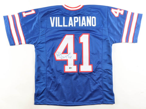 Phil Villapiano Signed Buffalo Bills Jersey (Beckett) 4xPro Bowl Linebacker