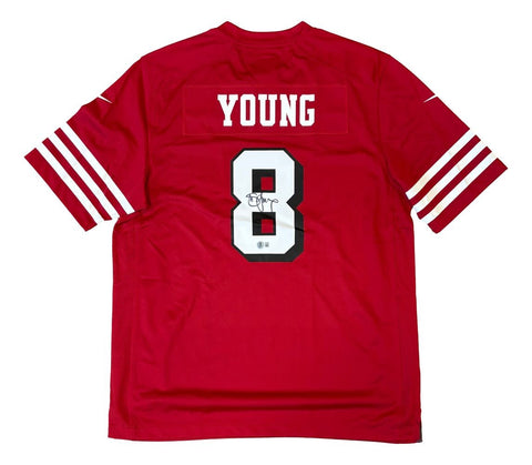 Steve Young Signed San Francisco 49ers Nike Game Replica Jersey BAS