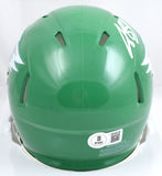 AJ Brown Autographed Eagles Alternate 23 Speed Mini Helmet - Beckett W Hologram